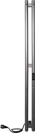 Полотенцесушитель электрический Indigo Style LSE120-10GFMRt graphite metallic I-образный