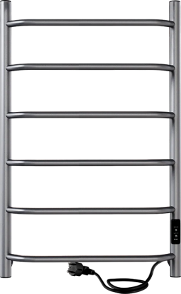 Полотенцесушитель электрический Indigo Roof Lux LCRLE80-50GFMRt graphite metallic лесенка