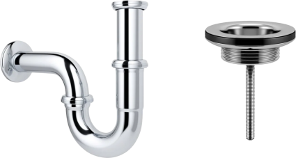 Сифон для раковины Wellsee Drainage System 182102005 с универсальным выпуском, хром