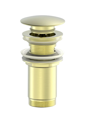 Донный клапан для раковины Wonzon & Woghand WW-88SS09-BG брашированное золото
