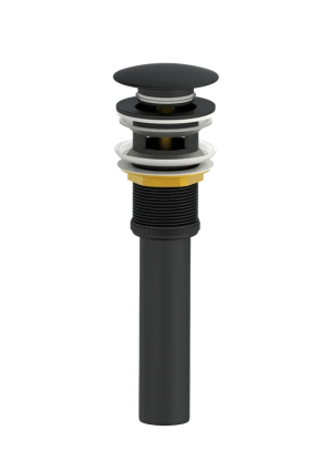 Донный клапан для раковины Wonzon & Woghand WW-88SS03-MB черный матовый