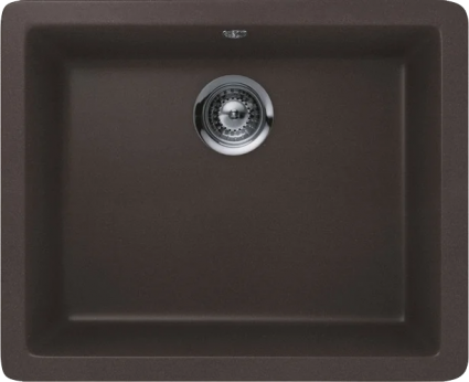 Мойка кухонная Schock Quadro 700521U 60 (N-100) Cristalite мокка матовая, прямоугольная