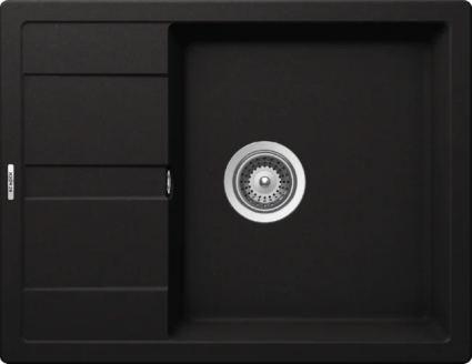 Мойка кухонная Schock Optima 50D Cristalite неро матовая, прямоугольная
