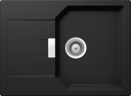 Мойка кухонная Schock Manhattan 45D Cristalite неро матовая, прямоугольная