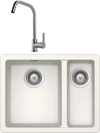 Комплект Мойка Schock Soho 700508U 60 Plus (N-150) Cristadur поларис + Смеситель MEGA City MG- ZRV104 хром матовая, прямоугольная