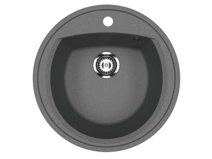 Мойка кухонная Ulgran U-603 -343 антрацит матовая, круглая