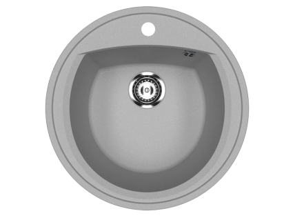 Мойка кухонная Ulgran U-603 -342 графит матовая, круглая