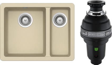 Комплект Мойка Schock Soho 700507U 60 Plus (N-150) Cristadur аворио + Измельчитель Bone Crusher BC 1000-AS матовая, прямоугольная