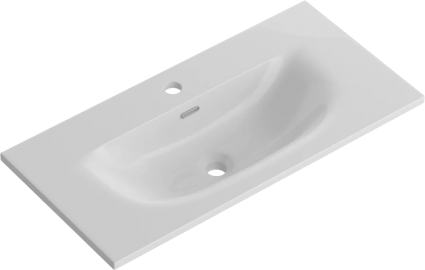 Мебельная раковина BelBagno BB-8099-3-80 глянцевая белая цвет белый