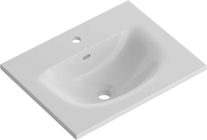Мебельная раковина BelBagno BB-8099-3-50 глянцевая белая цвет белый