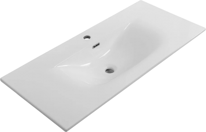 Мебельная раковина BelBagno BB-8099-100 глянцевая белая цвет белый