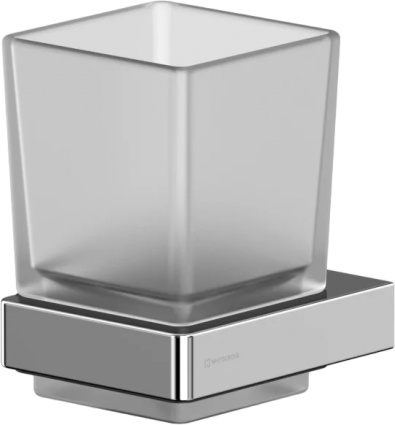 Стакан WHITECROSS Cubo CU2430CR хром в современном стиле