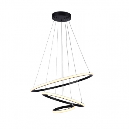 Подвесная светодиодная люстра Toplight Charissa TL1630H-LEBK в стиле Хай-тек, цвет черный