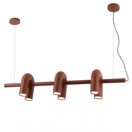 Подвесная светодиодная люстра Kink Light Канти 08465-3A,06, цвет коричневый, мощность 36 Вт