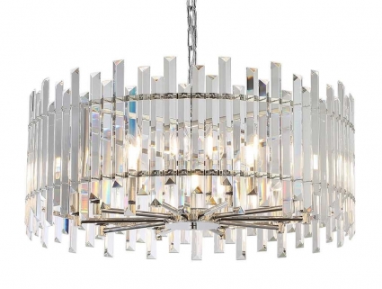 Подвесная люстра Newport Alessia 8510/C nickel М0070397 в стиле модерн, мощность 400 Вт