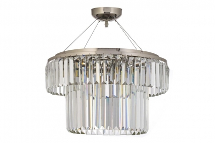 Подвесная люстра Arti Lampadari Enio E 1.5.D50.100 NP в стиле модерн, цвет никель