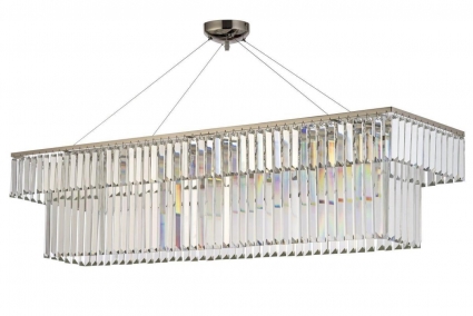 Подвесная люстра Arti Lampadari Enio E 1.5.120X30.100 NP в стиле модерн, цвет никель