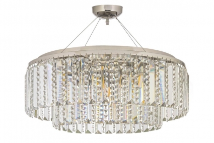 Подвесная люстра Arti Lampadari Milano E 1.5.D50.505 N в стиле модерн, цвет никель