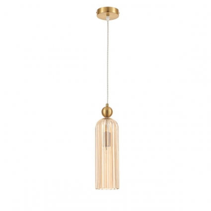 Подвесной светильник Rivoli Dorina 4120-201 Б0066460 в стиле модерн, цвет желтый