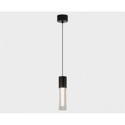 Подвесной светодиодный светильник Italline IT014-0204 black в современном стиле, цвет черный