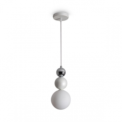 Подвесной светильник Freya Pearl FR5388PL-01CH в стиле модерн, цвет белый