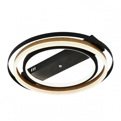 Потолочный светодиодный светильник Escada Lagom 10247/2LED в современном стиле, цвет черный