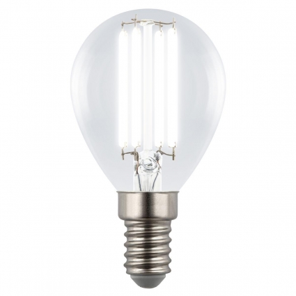 Лампа светодиодная Uniel E14 4W 4000K прозрачная LED-G45-4W/4000K/E14/CL GLY01TR UL-00011939 цвет прозрачный