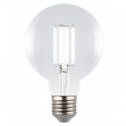 Лампа светодиодная Uniel E27 5W 4000K прозрачная LED-G95-5W/4000K/E27/CL GLY01TR UL-00011943 цвет прозрачный