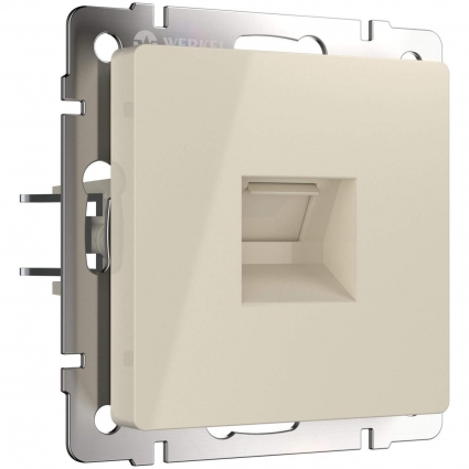 Телефонная розетка Werkel RJ11 слоновая кость W1182003 4690389155888 цвет бежевый