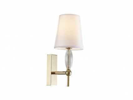 Бра Newport Chelsy 4371/A gold М0070443 цвет белый, мощность 40 Вт
