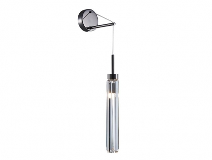 Бра Newport Diva 4521 L/A black glossy М0068523 цвет хром, мощность 25 Вт