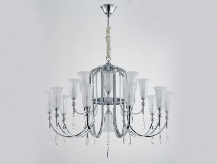 Подвесная люстра Newport Sofia 4810+6/C chrome М0067684 в стиле модерн, цвет хром
