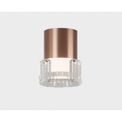 Потолочный светодиодный светильник Italline IT014-0202 rose gold в современном стиле, цвет розовый