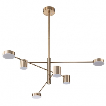 Люстра на штанге Arte Lamp STANLEY A2476PL-40PB в стиле Хай-тек