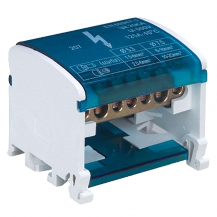 Stekker Шины на DIN-рейку в корпусе (кросс-модуль) 2х7 L+PEN LD505-207