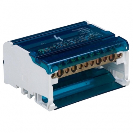 Stekker Шины на DIN-рейку в корпусе (кросс-модуль) 4х11 3L+PEN LD505-411
