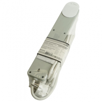 Сетевой фильтр 4-местный с/з STEKKER HM20-41-05 3x1мм2, 5 м, серия Optima, белый
