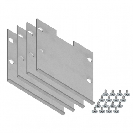 Заглушка Ambrella light Illumination Alum Profile (4шт) GP8480 цвет серебро
