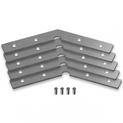 Соединитель угловой Ambrella light Illumination Profile System (5шт) GP8054 цвет серебро