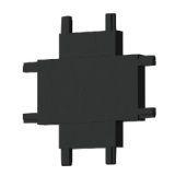 Коннектор X-образный Italline Kreator IT09-9031 black цвет черный