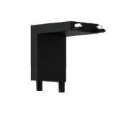 Коннектор L-образный вертикальный Italline Kreator IT09-9032 black цвет черный