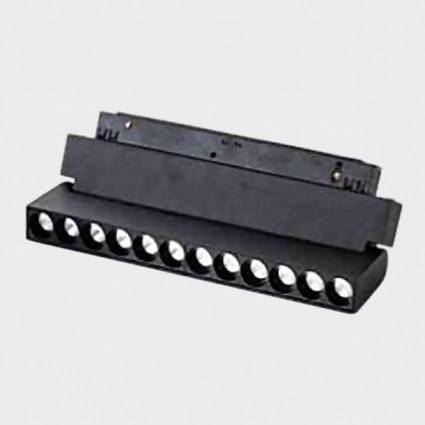 Трековый светодиодный светильник Italline IT012-5023 black 3000K в современном стиле, цвет черный