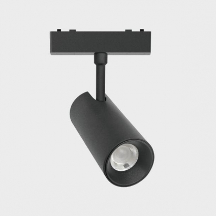 Трековый светодиодный светильник Italline IT09-9017 black 4000K в современном стиле, цвет черный