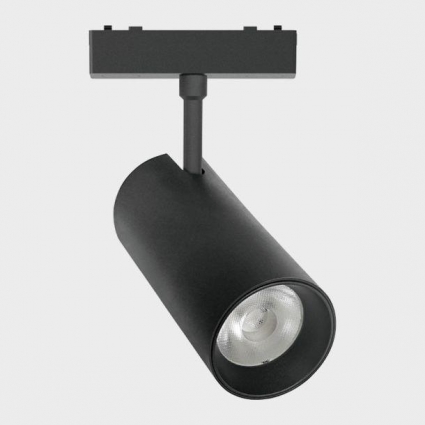 Трековый светодиодный светильник Italline IT09-9018 black 3000K в современном стиле, цвет черный
