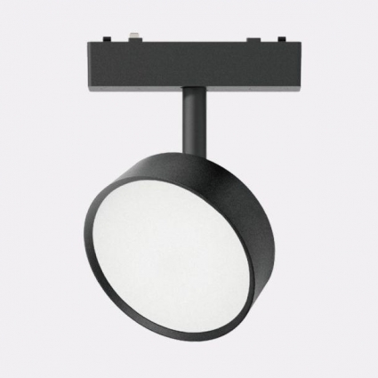 Трековый светодиодный светильник Italline IT09-9019 black 4000K в современном стиле, цвет черный