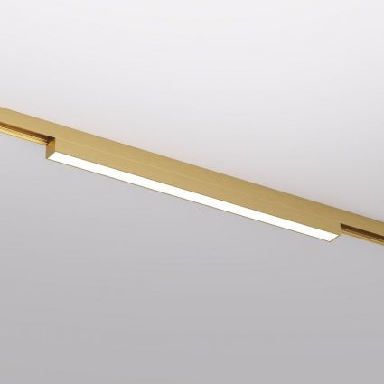 Трековый светодиодный светильник Denkirs Shine Linear DK5751-SB в современном стиле, цвет латунь