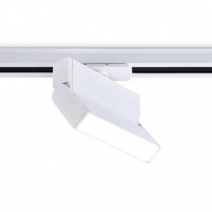 Трековый светодиодный светильник Ambrella light Track System GL6801 в стиле Хай-тек, цвет белый