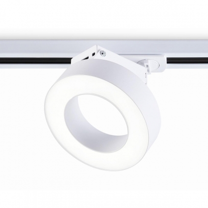 Трековый светодиодный светильник Ambrella light Track System GL6866 в стиле Хай-тек, цвет белый