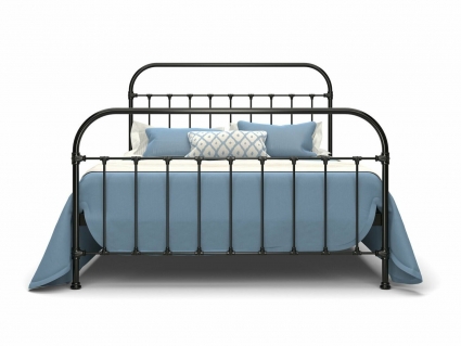 Кровать Dream Master Полина 160х200 цвета черный матовый без подъемного механизма без ящиков