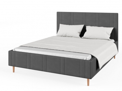 Кровать MYROOM Family Афина-2 140х200 серого цвета с подъемным механизмом, с ящиком для хранения